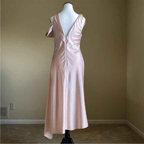 NWOT - Topshop - Pink Asymmetrical Twisted Strap Dress - US 6 / UK 10 - Picture 2 of 7